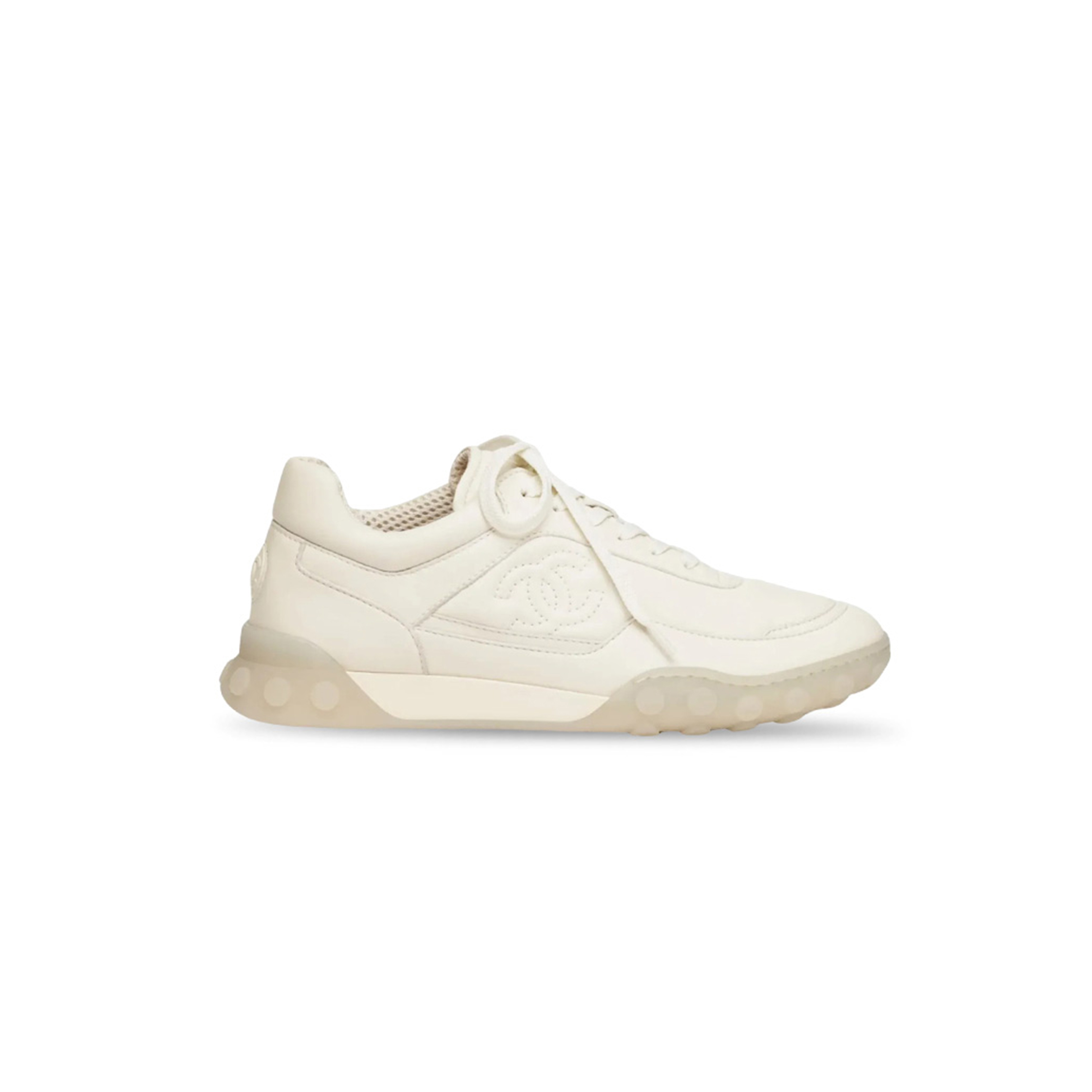 CHANEL TRAINERS IN IVORY CALFSKIN